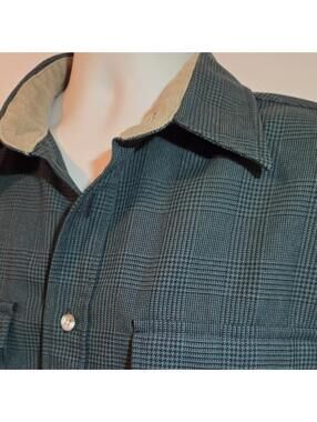Cabela's "Roughneck" heavyweight canvas/twill button-down shirt Sz XL